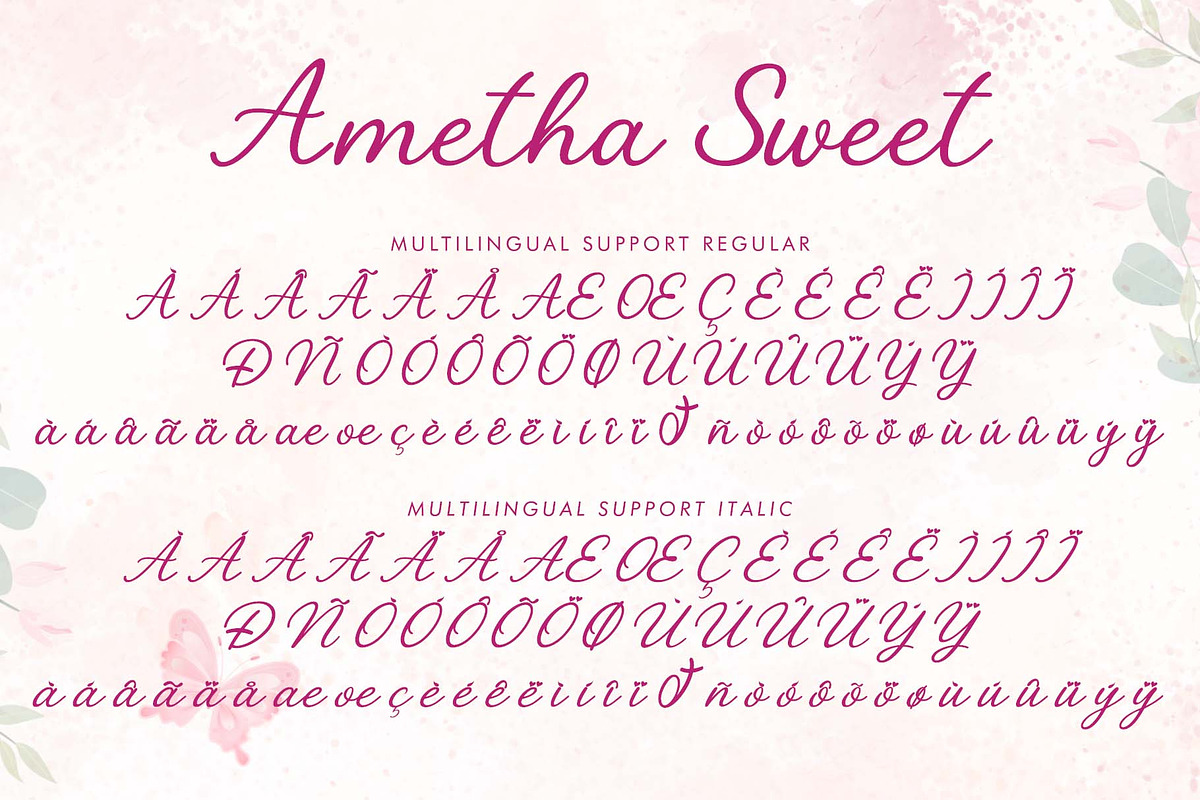 Ametha Sweet, a Handwritten Font by Yoga Letter (Photo 7 of 7)