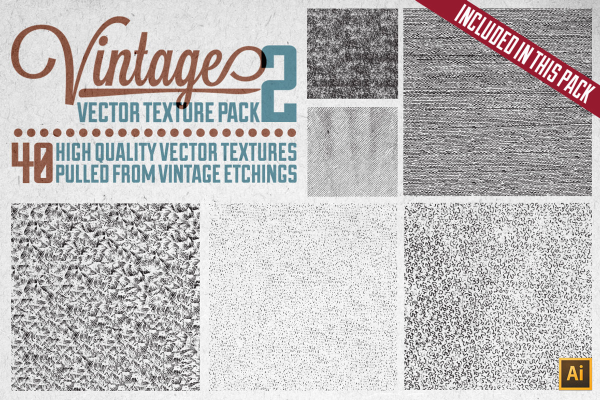 Vintage Vector Texture Bundle preview 3