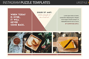 Lifestyle Instagram Puzzle Templates