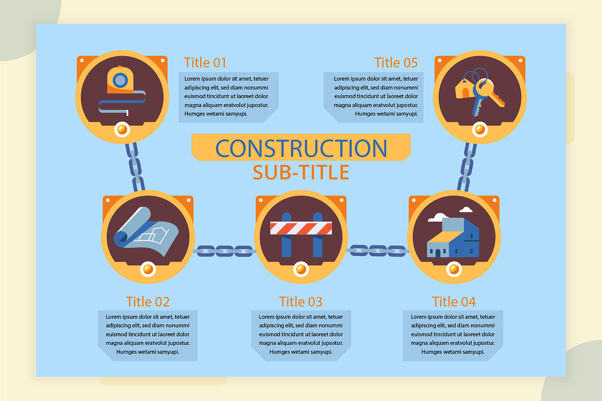 Construction Infographic Template, a Templates & Theme by Bartama Graphic (Photo 4 of 4)