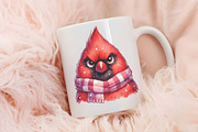 Funny Grumpy Birds Clipart, an Animal Illustration by RobertsArt (Thumbnail 6 of 7)
