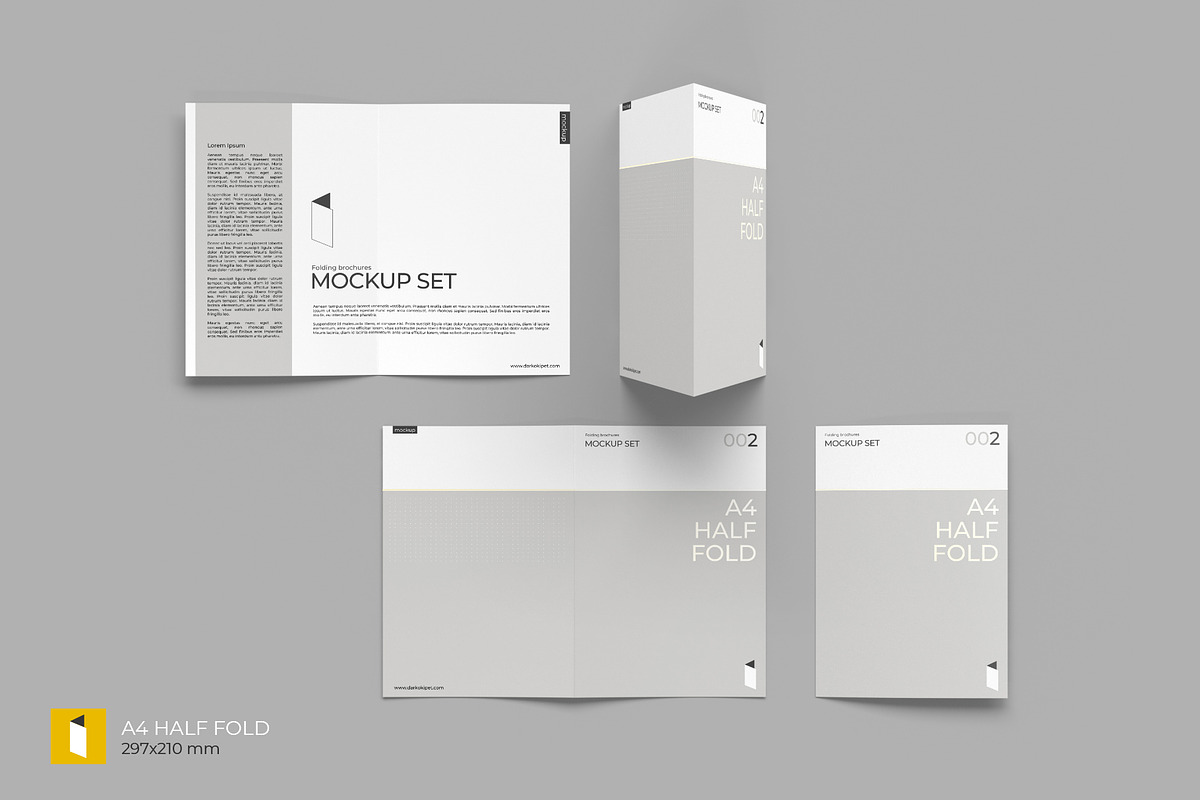 Folding Brochure Mockup Set, a Product Mockup by KIPET (Photo 5 of 15)