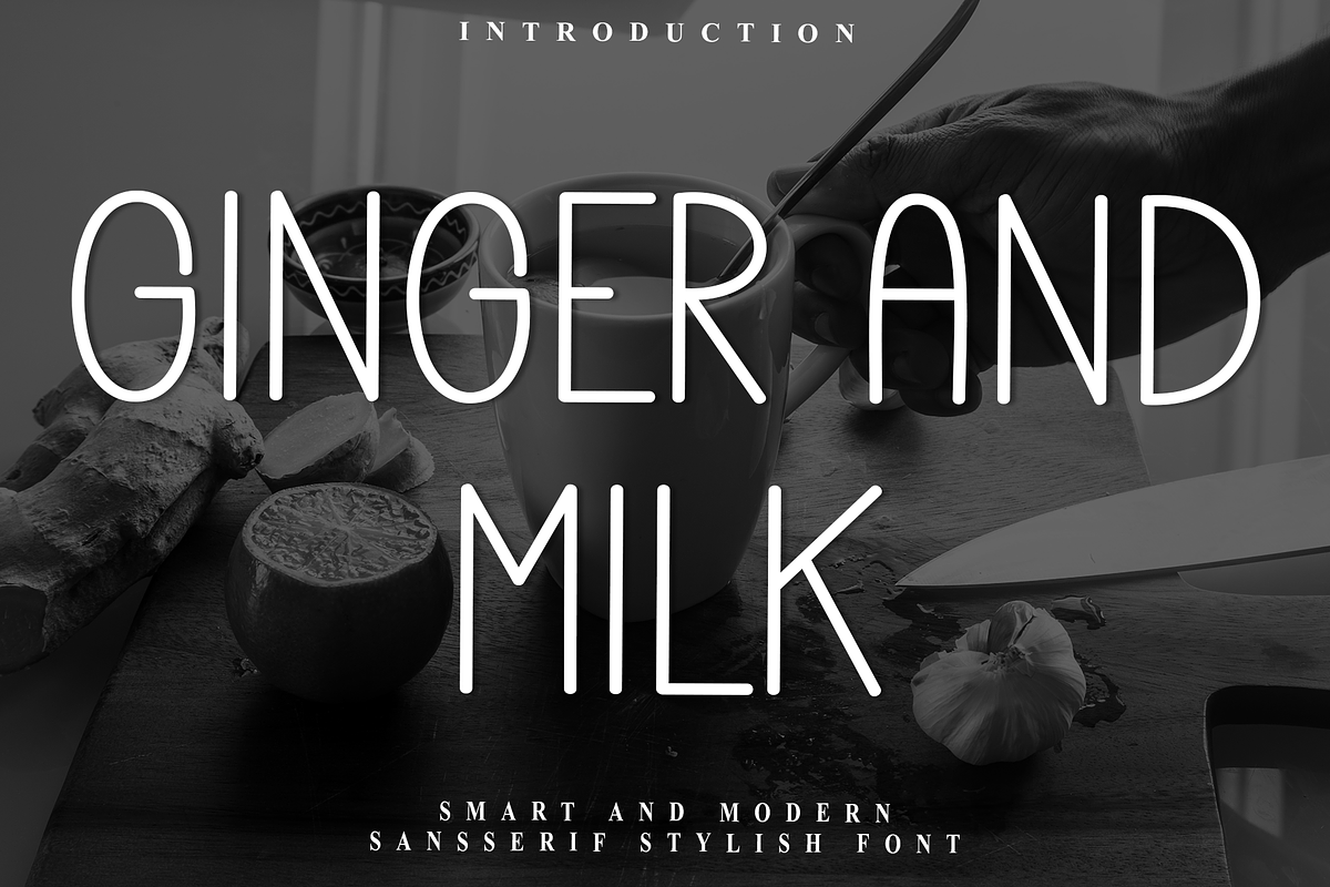 Ginger And Milk, a Sans Serif Font by InermediaSTUDIO (Photo 1 of 8)
