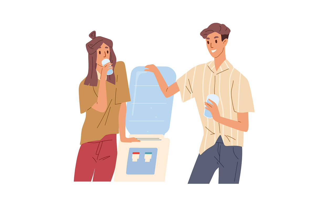 People drinking water set, a Person Illustration by Good Studio (Photo 6 of 8)