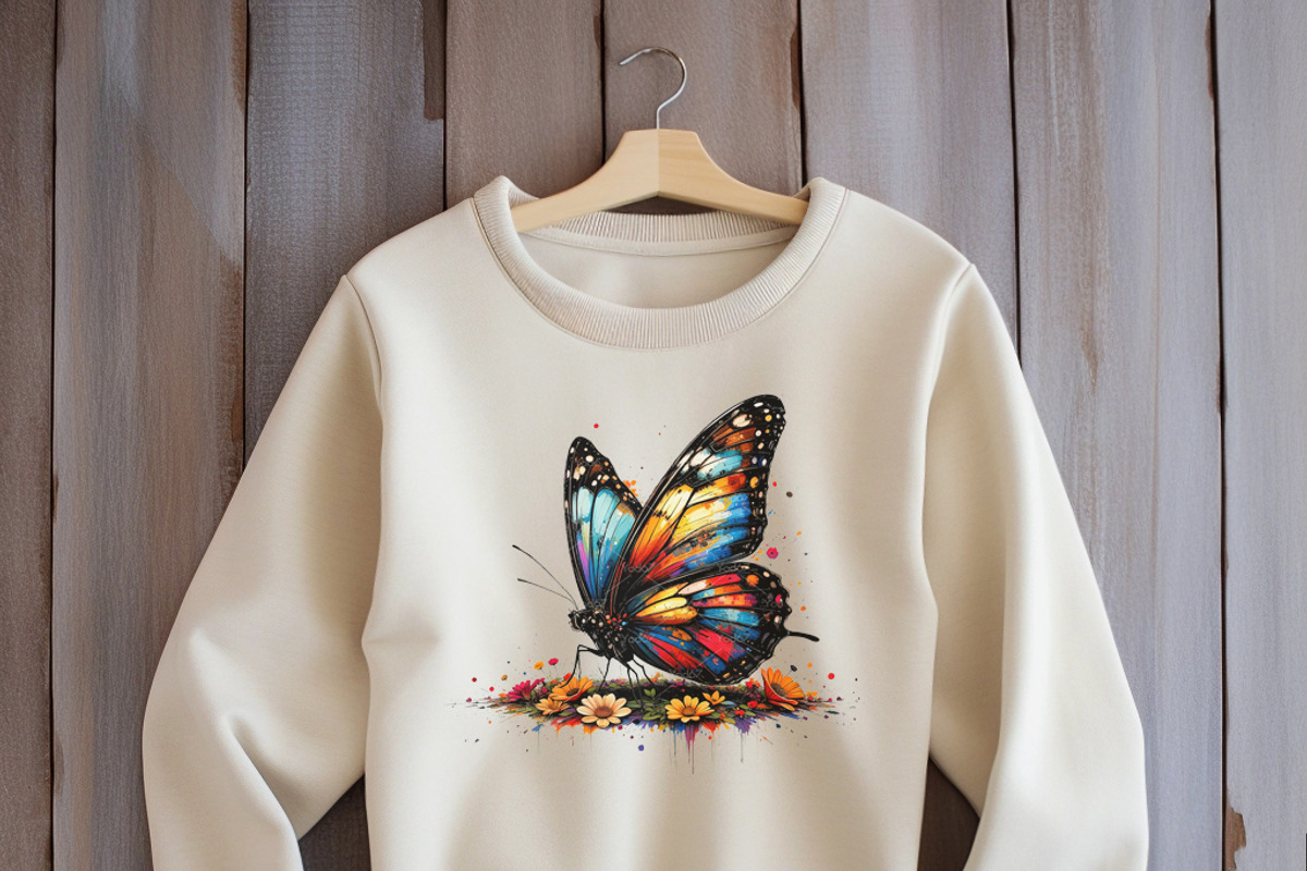 Butterfly illustrations with splash, an Animal Illustration by yod67 (Photo 5 of 10)