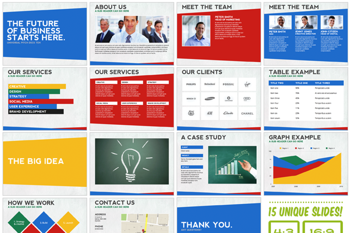 Universal Pitch Deck Ten Keynote, a Presentation Template by PitchStock (Photo 5 of 5)