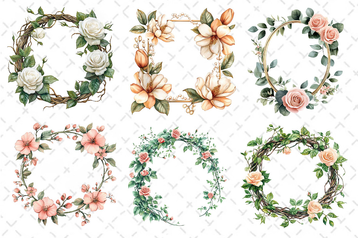 Wedding Photo Frames Clipart, an Illustration by Dream Creation (Photo 4 of 6)