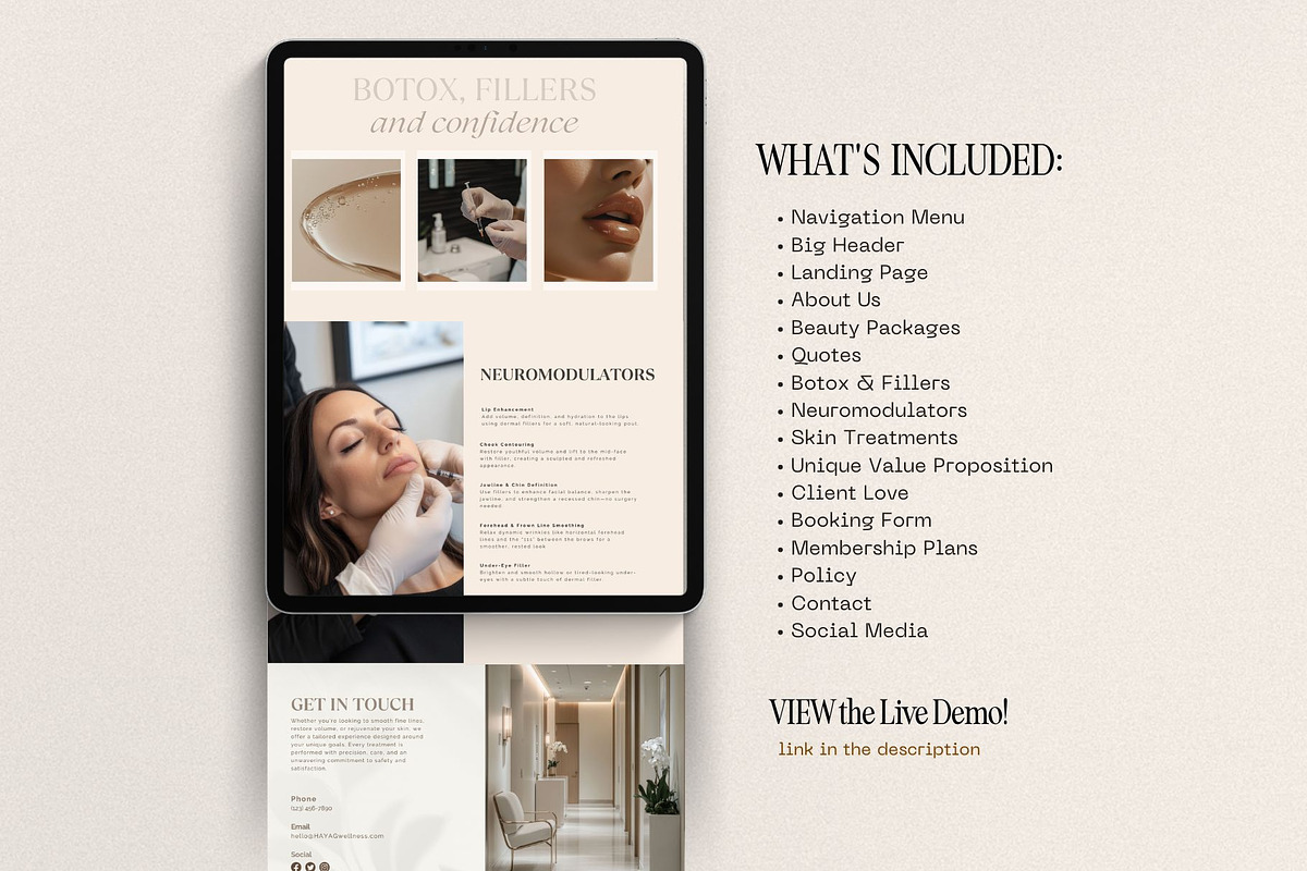 Luxury Medspa Website Template for Aesthetic Services preview 6