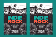 Hand Drawn Ocean Indie Rock Flyer, a Flyer Template by ashenterprise (Thumbnail 2 of 3)
