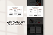 5 Showit Pricing Add-On Canvases, a Websites & App Template by Amanda Pena Design (Thumbnail 4 of 8)