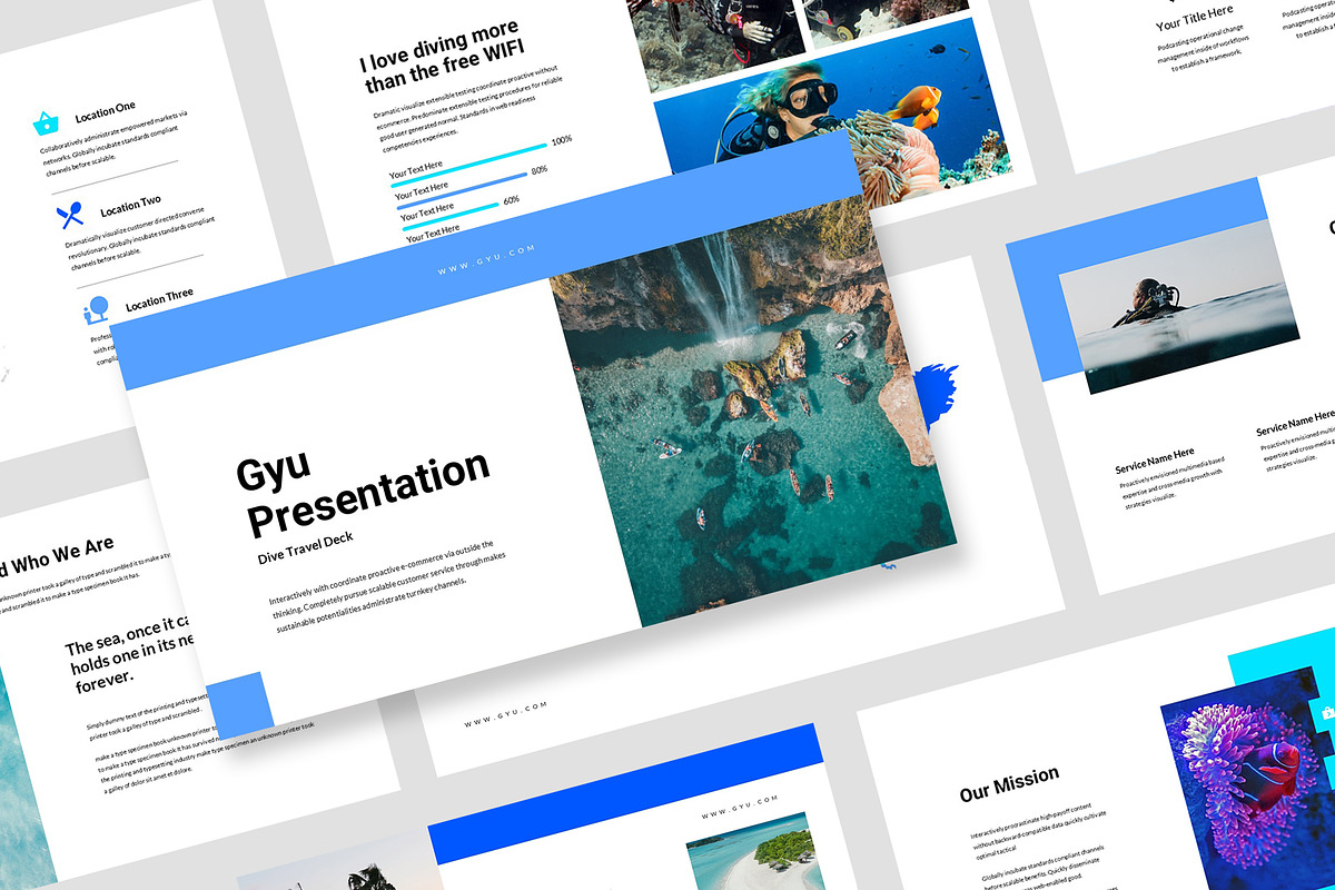 Gyu : Dive Travel Powerpoint