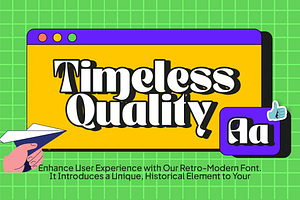 Monograph 90's Retro Display Font