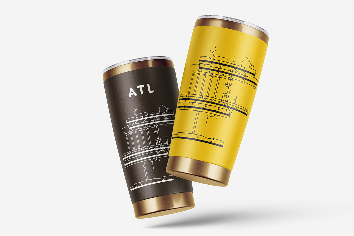 Airport Maps Bundle SVG Vector Files, a Transportation Illustration by AdrianDragne (Photo 7 of 9)