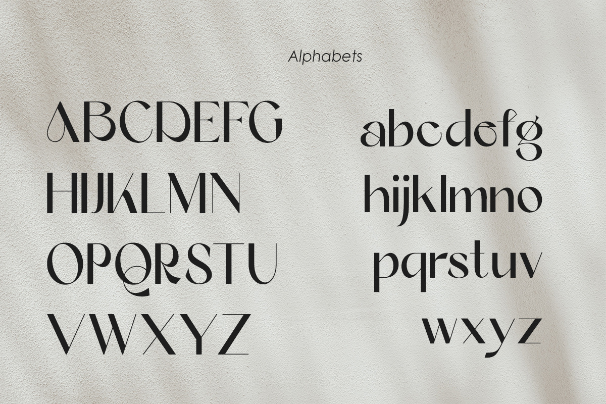 Reglan | Stylish Display, a Serif Font by Muntab_Art (Photo 9 of 10)