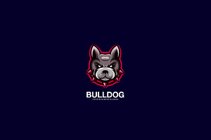 Bulldog Logo Design Illustration