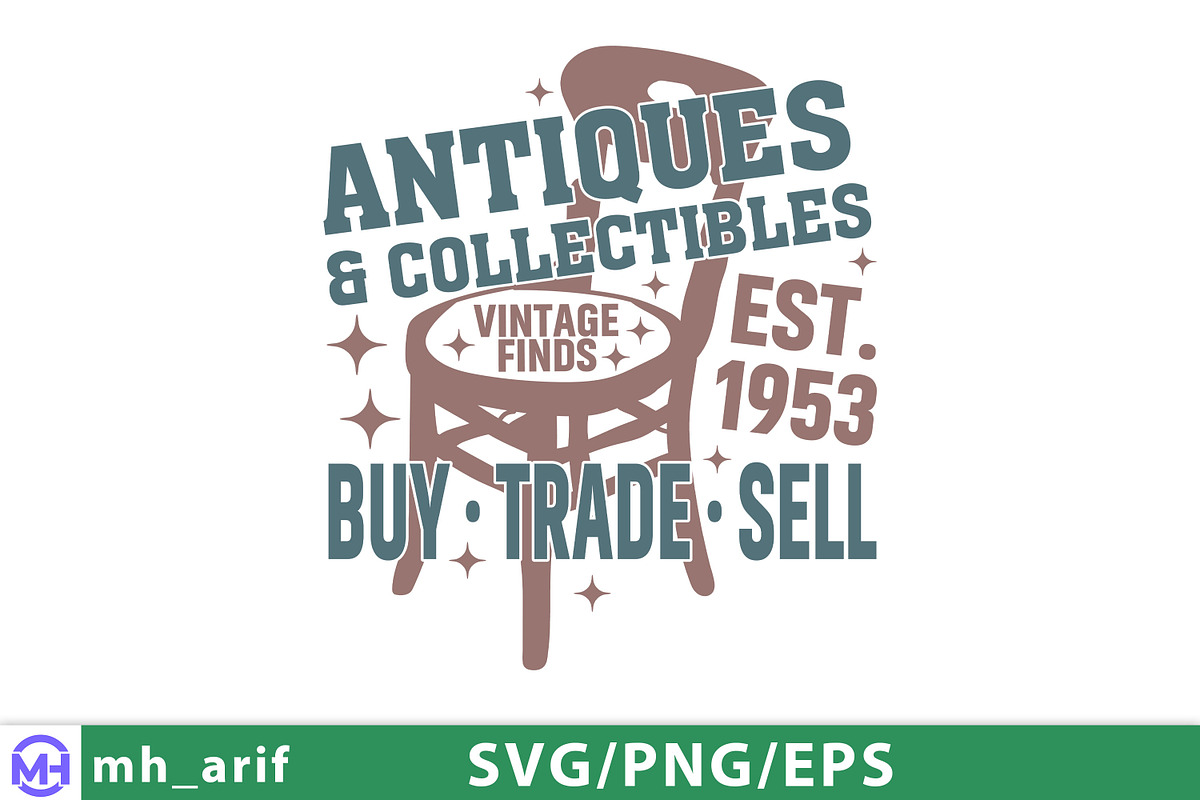 Vintage Countryside Chair Sign SVG, a Graphic by mh_arif (Photo 4 of 4)