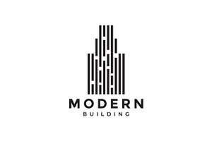 Architect Skyscraper Building Logo