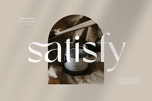 Satisfy Modern Stylistic Sans Serif