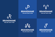 Letter R P V W Y Angler Hook Logo, a Branding & Logo Template by Pray Art Design Studio (Thumbnail 2 of 2)