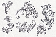 Vector Fleur de Lis & Flourishes, an Object Illustration by FleurArt (Thumbnail 6 of 17)