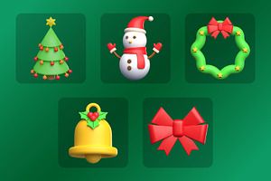 Christmas 3D Icon Pack V2