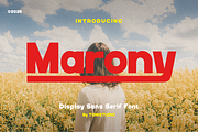 Marony || modern sans, a Sans Serif Font by ToniStudio (Thumbnail 1 of 11)