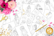 Coloring Book Autumn, a Person Illustration by GlamArtZhanna (Thumbnail 1 of 4)