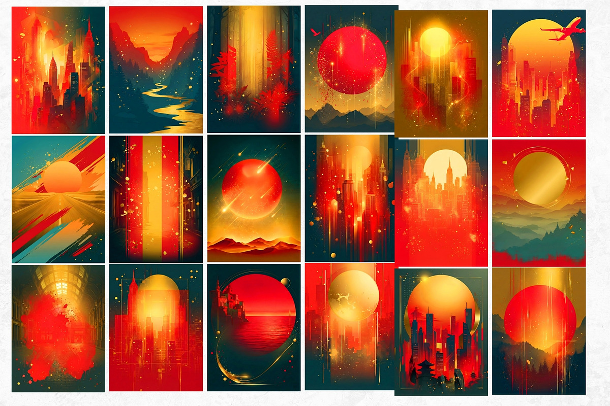 Golden Hour Travelers characters, a Decorative Illustration by ThatsDesignArt (Photo 16 of 19)