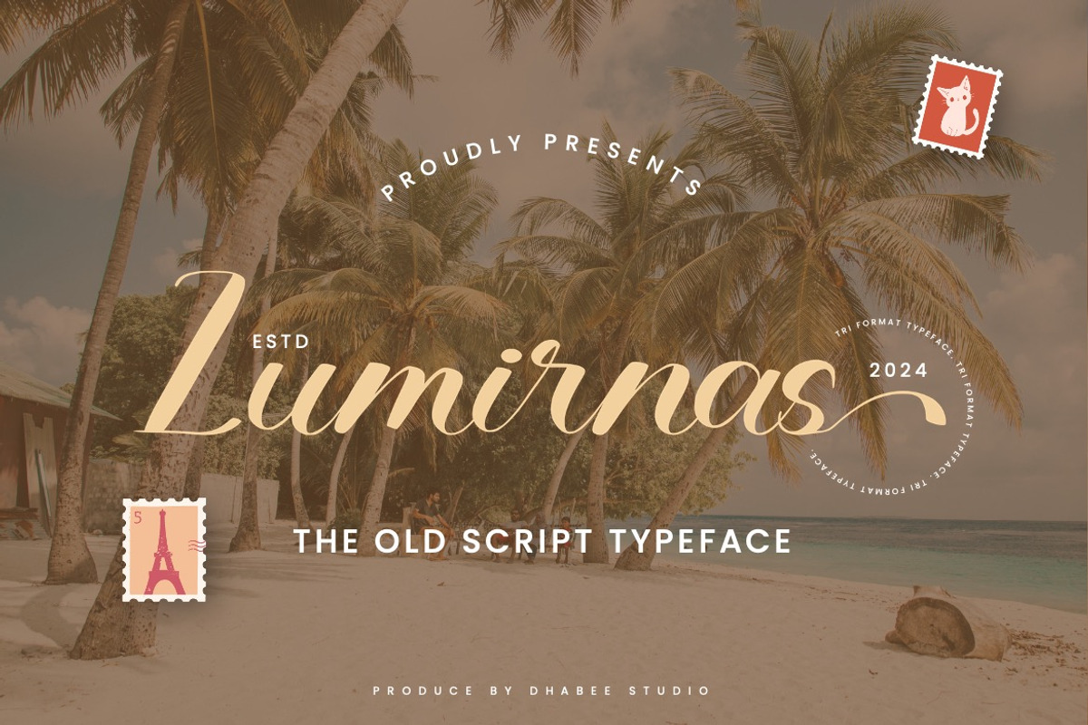 Lumirnas - Old Script Font, a Script Font by Dhabee (Photo 1 of 15)