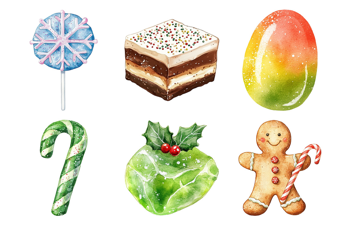 Christmas Candy Sublimation Clipart, an Illustration by Daily.Designs (Photo 3 of 5)