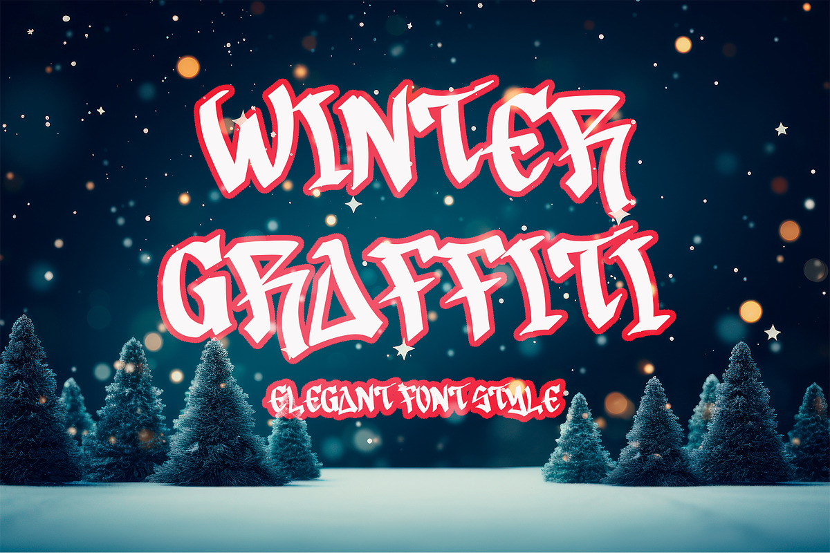 Winter Graffiti, a Blackletter Font by Yoga Letter (Photo 1 of 5)