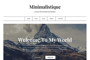 Minimalistique WordPress Theme