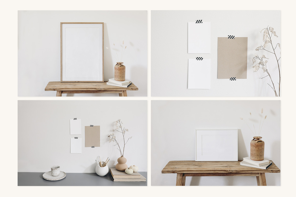 Dry Flowers Mock ups set, a Print Template by Tabita's shop (Photo 10 of 11)