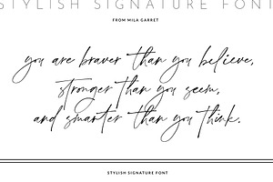 Stylish Signature Handwritten Script