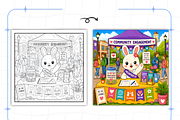 Adult Cozy University Days Coloring, a Decorative Illustration by Design Station (Thumbnail 6 of 7)