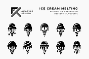 Melting Ice Cream Icon Vector, an Icon by Akatype Studio (Thumbnail 1 of 3)