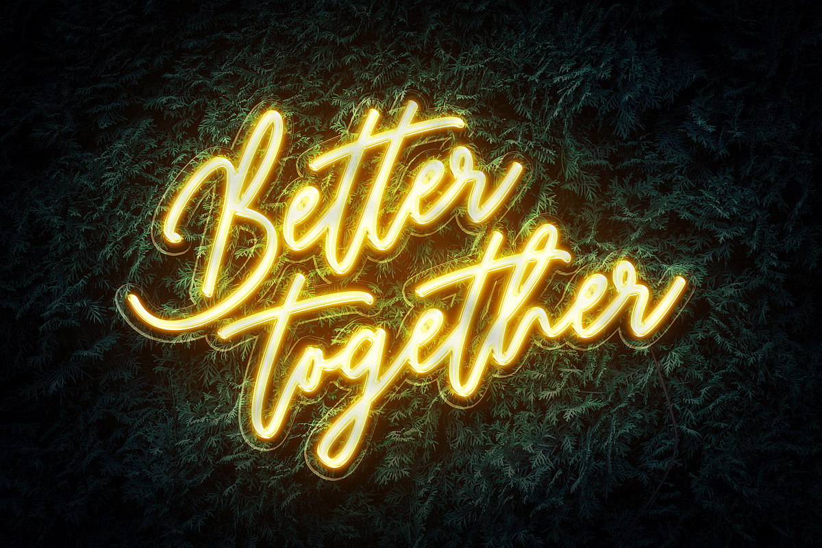 Botanical Neon Garden Text Effect, a Layer Style Add-On by Andrew Skoch Design (Photo 1 of 7)