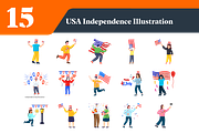 USA Independence Day Illustrations, a Person Illustration by EllaMaiyaali (Thumbnail 3 of 3)