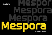 Mespora - Modern Sans Font, a Sans Serif Font by Iqsiart Studio (Thumbnail 1 of 6)