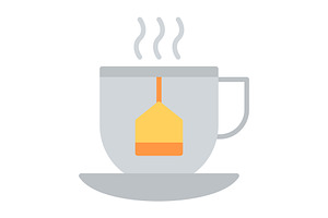 Tea Cup Flat Icon, a Duotone Icon by Pexelpy