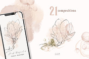 Magnolia Line Art collection, a Texture Illustration by Tiana Geo (Thumbnail 4 of 16)