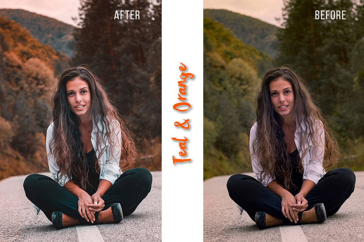 TEAL & ORANGE Lightroom presets preview 4