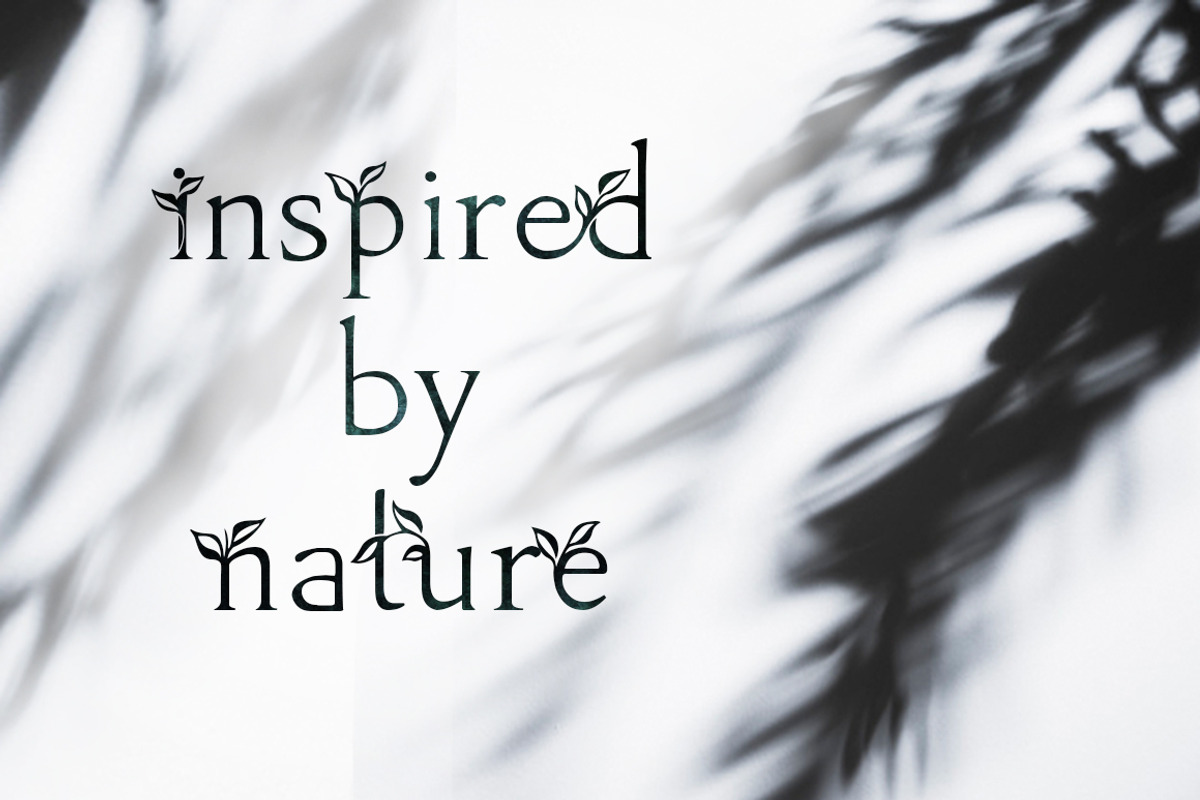 Herb - floral ligature font, a Serif Font by Innire (Photo 7 of 10)