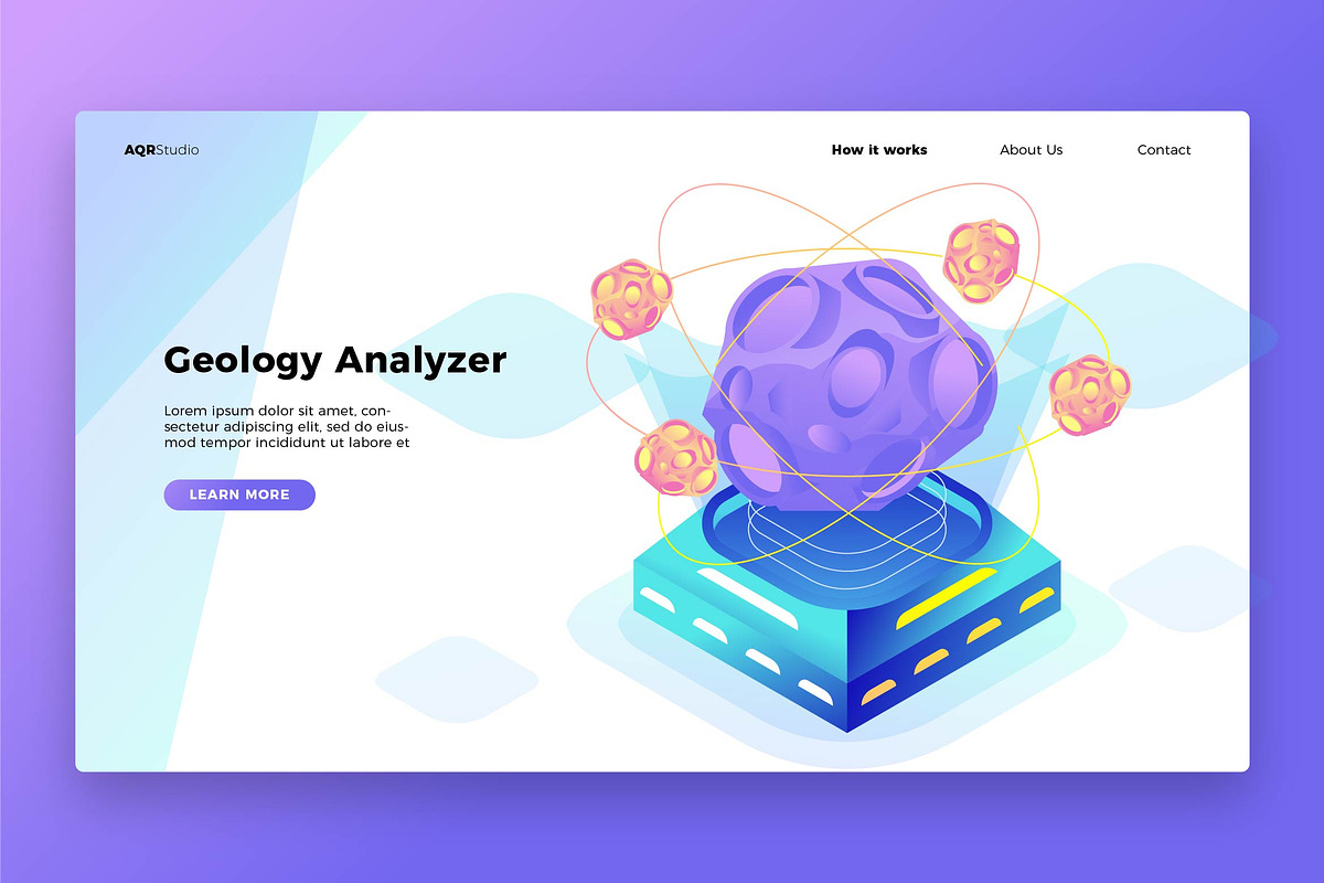 Geology - Banner & Landing Page, a Templates & Theme by AQR Studio