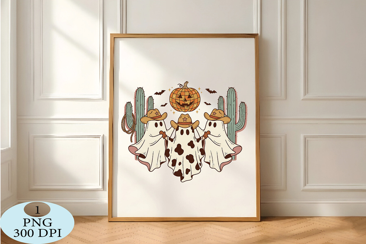 Western Cowboy Ghost Halloween PNG, a Seasonal Illustration by Daily.Designs (Photo 5 of 5)