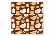 Happy Breakfast Seamless Pattern, a Pattern Graphic by K McCormack Designs (Thumbnail 2 of 5)
