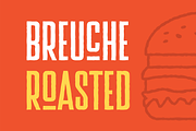 Breuche Roasted, a Font by A.Budianto (Thumbnail 1 of 5)