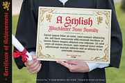 Post Tenebras Lux - Blackletter font, a Blackletter Font by Artistic & Unique (Thumbnail 11 of 16)
