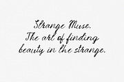 Strange Muse Messy Script Font, a Script Font by AnMark (Thumbnail 5 of 13)