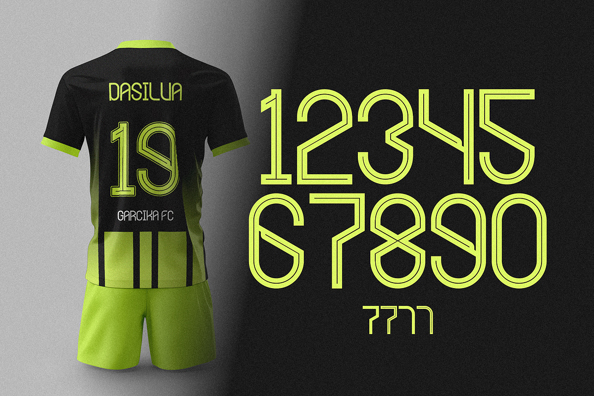Seventy Five - Sporty Display Font, a Sans Serif Font by figuree studio (Photo 7 of 9)